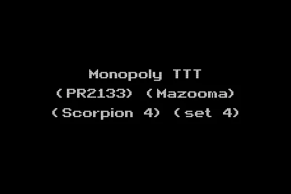 Monopoly TTT (PR2133) (Mazooma) (Scorpion 4) (set 4)