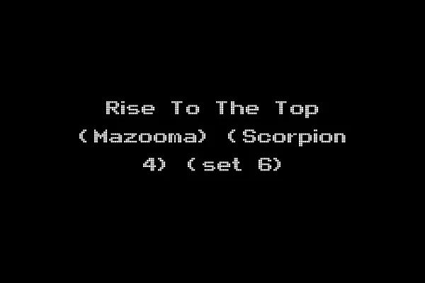 Rise To The Top (Mazooma) (Scorpion 4) (set 6)