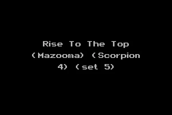 Rise To The Top (Mazooma) (Scorpion 4) (set 5)