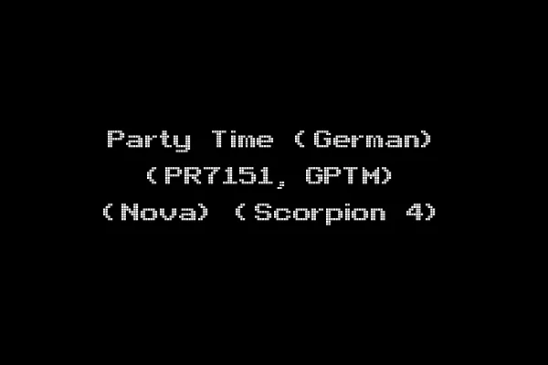 Party Time (German) (PR7151, GPTM) (Nova) (Scorpion 4)
