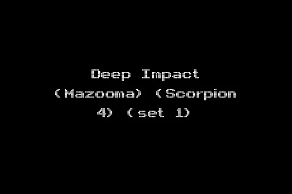Deep Impact (Mazooma) (Scorpion 4) (set 1)