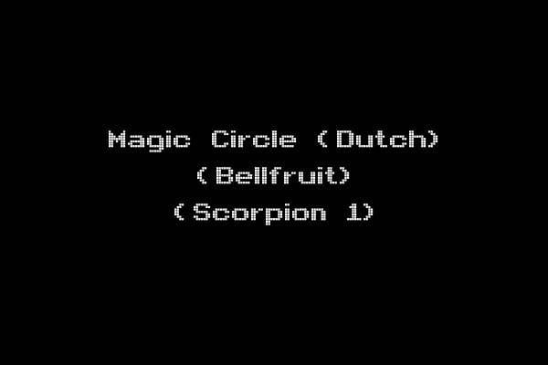 Magic Circle (Dutch) (Bellfruit) (Scorpion 1)