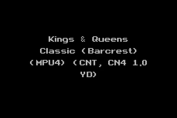 Kings & Queens Classic (Barcrest) (MPU4) (CNT, CN4 1.0 YD)