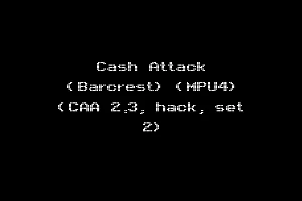 Cash Attack (Barcrest) (MPU4) (CAA 2.3, hack, set 2)