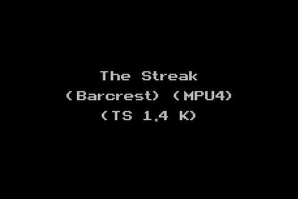 The Streak (Barcrest) (MPU4) (TS 1.4 K)