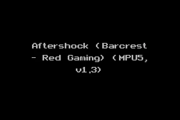 Aftershock (Barcrest - Red Gaming) (MPU5, v1.3)