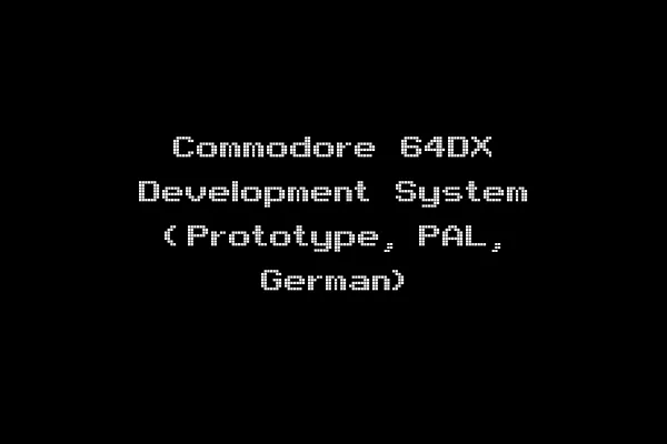 Commodore 64DX Development System (Prototype, PAL, German)