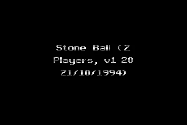 Stone Ball (2 Players, v1-20 21/10/1994)