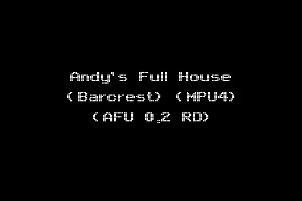 Andy's Full House (Barcrest) (MPU4) (AFU 0.2 RD)