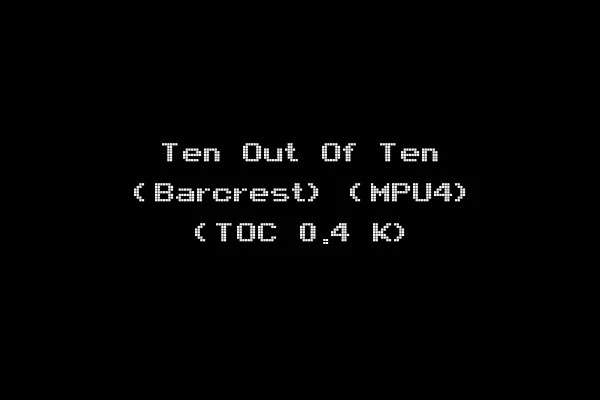 Ten Out Of Ten (Barcrest) (MPU4) (TOC 0.4 K)