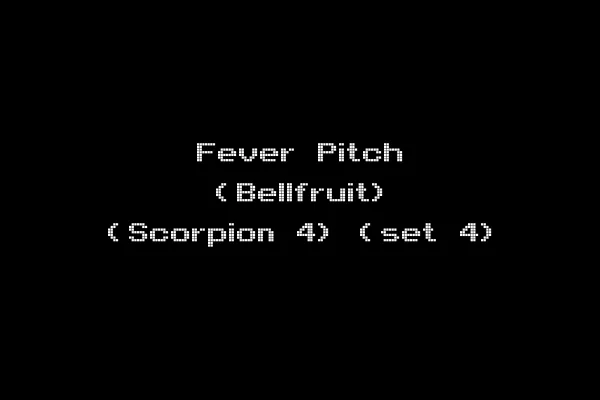 Fever Pitch (Bellfruit) (Scorpion 4) (set 4)