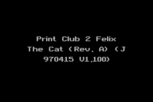 Print Club 2 Felix The Cat (Rev. A) (J 970415 V1.100)