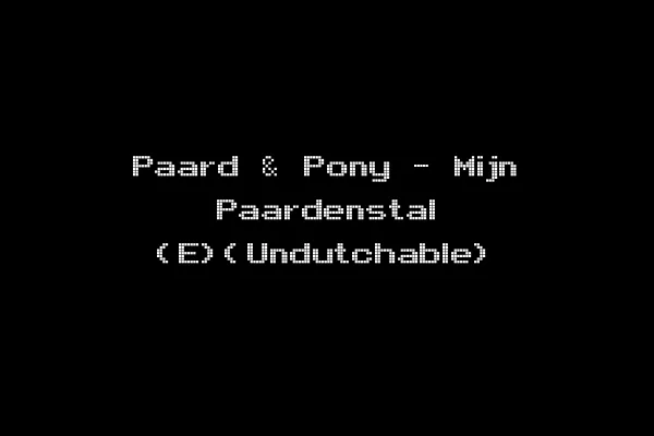 Paard & Pony - Mijn Paardenstal (E)(Undutchable)