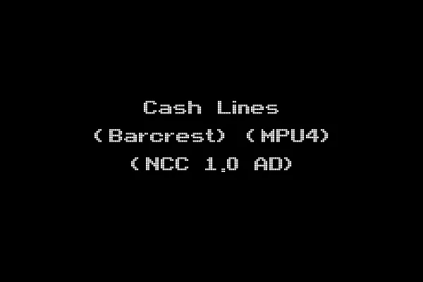 Cash Lines (Barcrest) (MPU4) (NCC 1.0 AD)