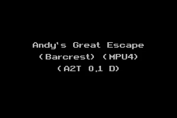 Andy's Great Escape (Barcrest) (MPU4) (A2T 0.1 D)