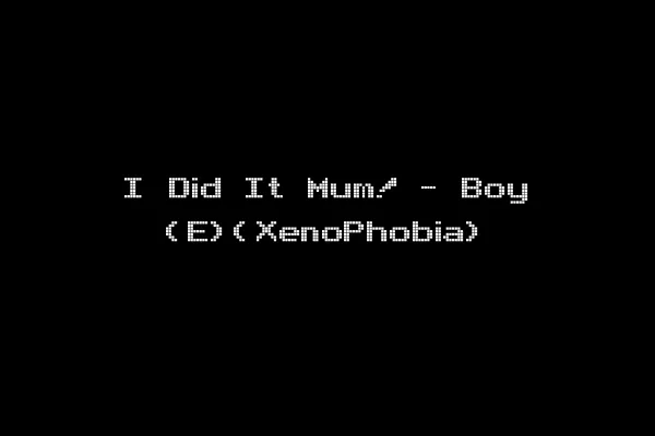 I Did It Mum! - Boy (E)(XenoPhobia)
