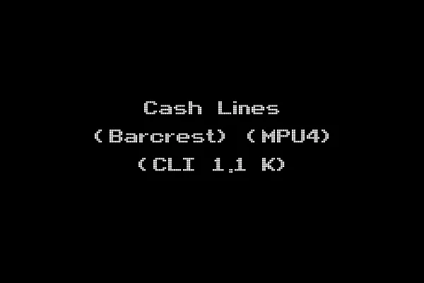 Cash Lines (Barcrest) (MPU4) (CLI 1.1 K)