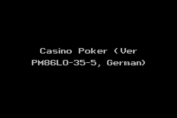 Casino Poker (Ver PM86LO-35-5, German)