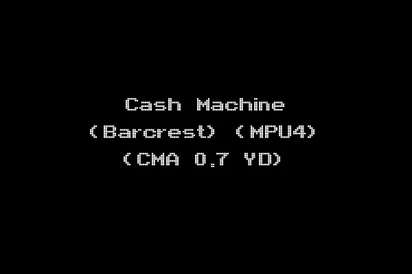 Cash Machine (Barcrest) (MPU4) (CMA 0.7 YD)
