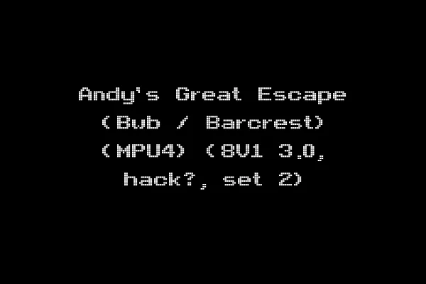 Andy's Great Escape (Bwb / Barcrest) (MPU4) (8V1 3.0, hack?, set 2)