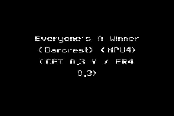 Everyone's A Winner (Barcrest) (MPU4) (CET 0.3 Y / ER4 0.3)
