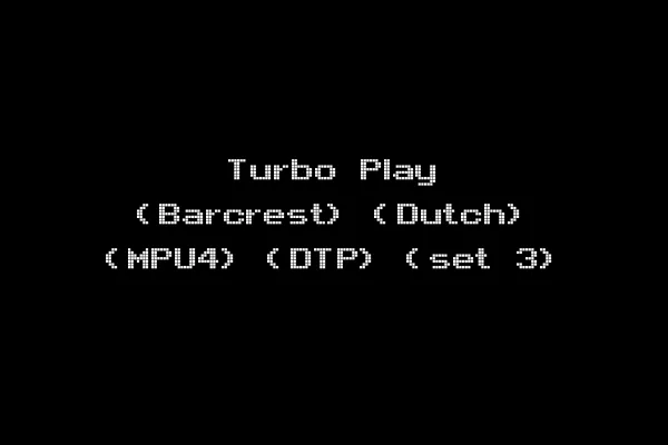 Turbo Play (Barcrest) (Dutch) (MPU4) (DTP) (set 3)