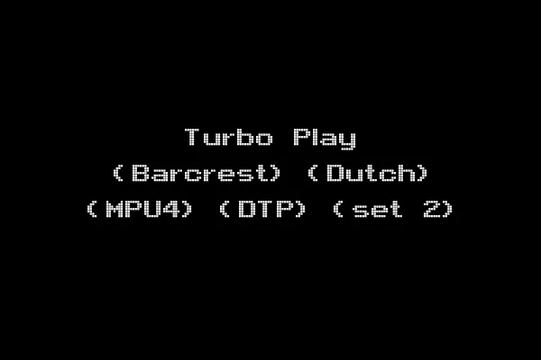 Turbo Play (Barcrest) (Dutch) (MPU4) (DTP) (set 2)