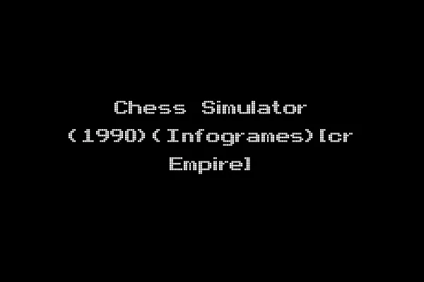 Chess Simulator (1990)(Infogrames)[cr Empire]