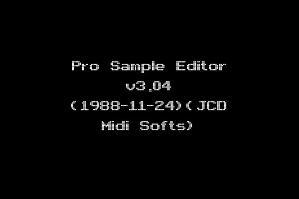 Pro Sample Editor v3.04 (1988-11-24)(JCD Midi Softs)