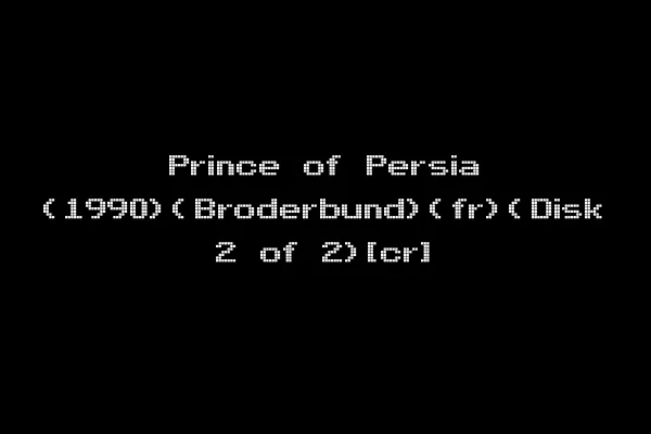 Prince of Persia (1990)(Broderbund)(fr)(Disk 2 of 2)[cr]