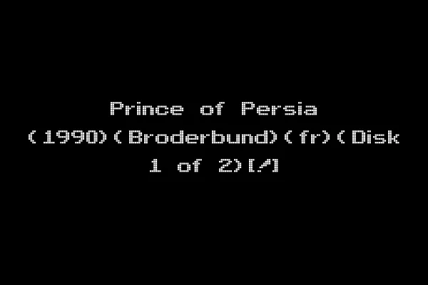 Prince of Persia (1990)(Broderbund)(fr)(Disk 1 of 2)[!]