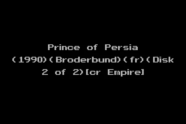 Prince of Persia (1990)(Broderbund)(fr)(Disk 2 of 2)[cr Empire]