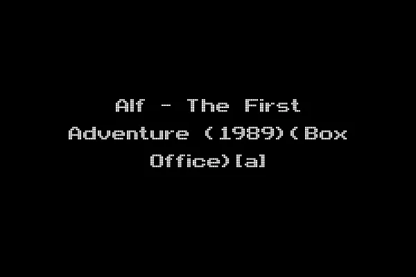 Alf - The First Adventure (1989)(Box Office)[a]