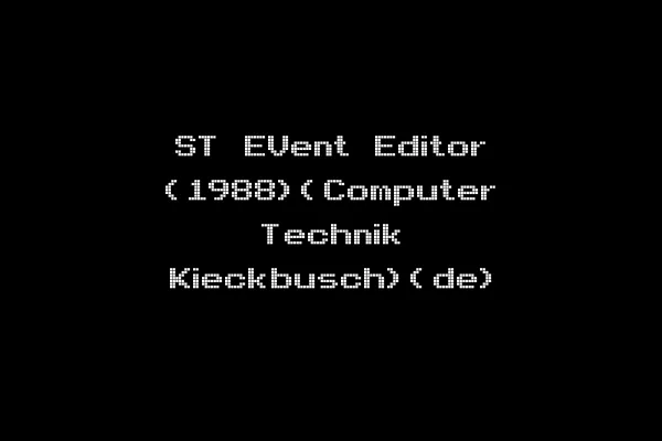 ST EVent Editor (1988)(Computer Technik Kieckbusch)(de)