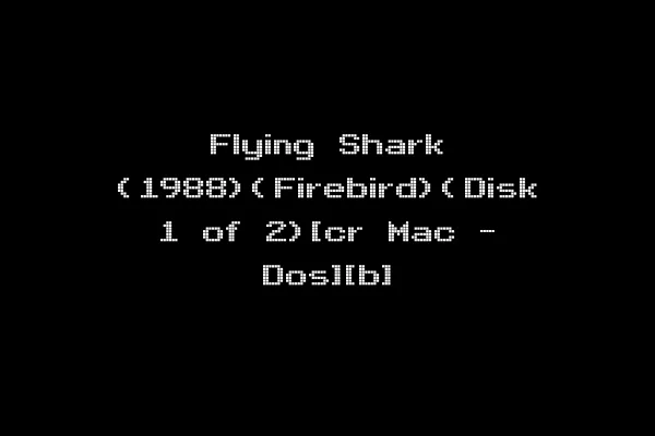 Flying Shark (1988)(Firebird)(Disk 1 of 2)[cr Mac - Dos][b]