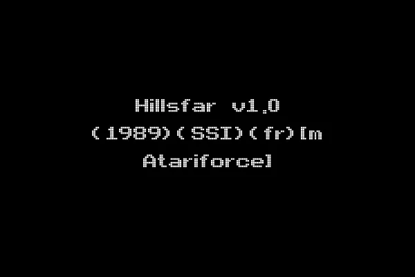 Hillsfar v1.0 (1989)(SSI)(fr)[m Atariforce]
