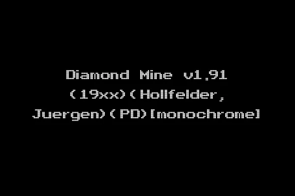 Diamond Mine v1.91 (19xx)(Hollfelder, Juergen)(PD)[monochrome]
