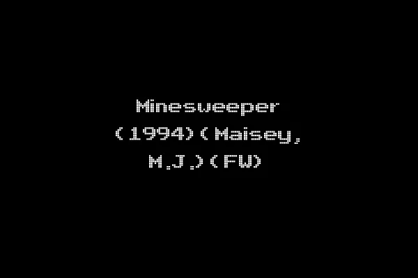 Minesweeper (1994)(Maisey, M.J.)(FW)