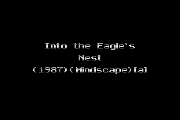 Into the Eagle's Nest (1987)(Mindscape)[a]