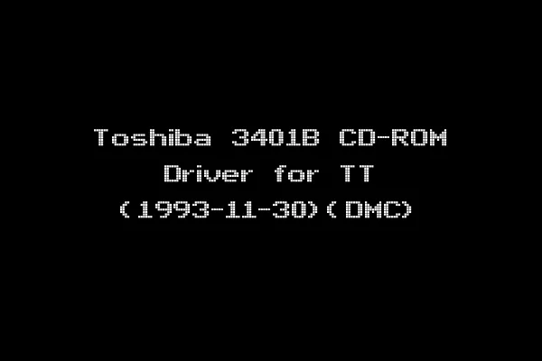 Toshiba 3401B CD-ROM Driver for TT (1993-11-30)(DMC)