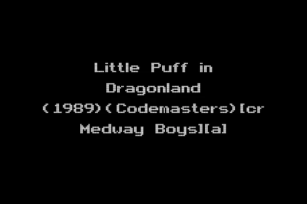 Little Puff in Dragonland (1989)(Codemasters)[cr Medway Boys][a]
