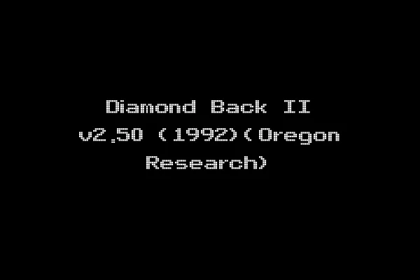 Diamond Back II v2.50 (1992)(Oregon Research)