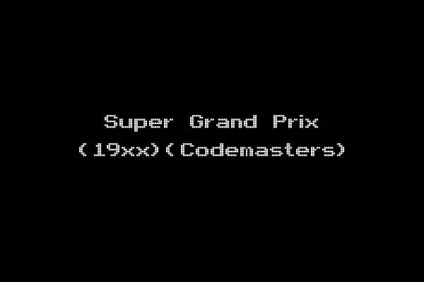 Super Grand Prix (19xx)(Codemasters)