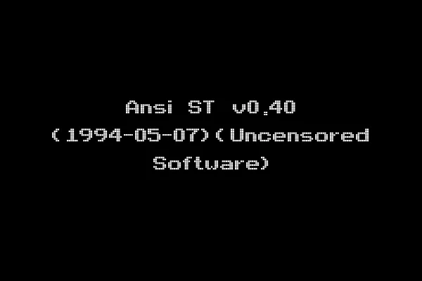 Ansi ST v0.40 (1994-05-07)(Uncensored Software)