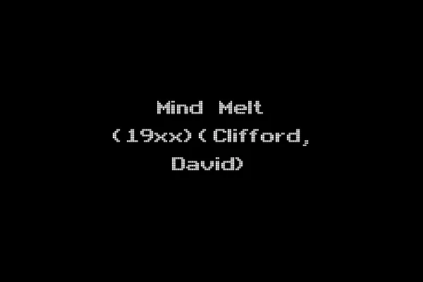 Mind Melt (19xx)(Clifford, David)