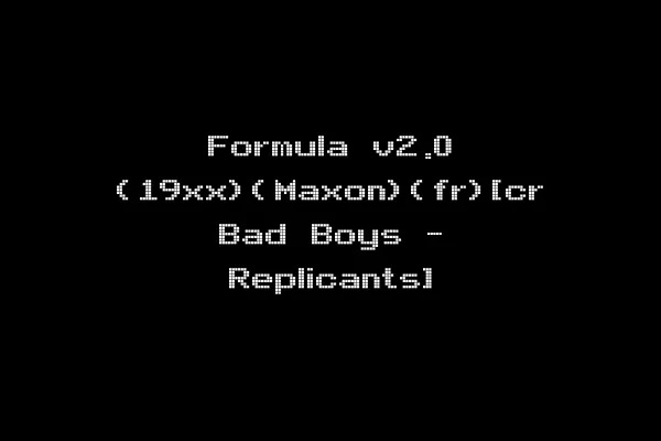 Formula v2.0 (19xx)(Maxon)(fr)[cr Bad Boys - Replicants]