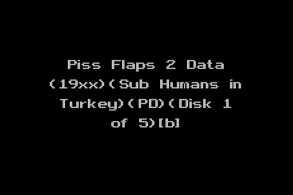 Piss Flaps 2 Data (19xx)(Sub Humans in Turkey)(PD)(Disk 1 of 5)[b]