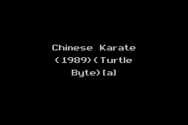 Chinese Karate (1989)(Turtle Byte)[a]