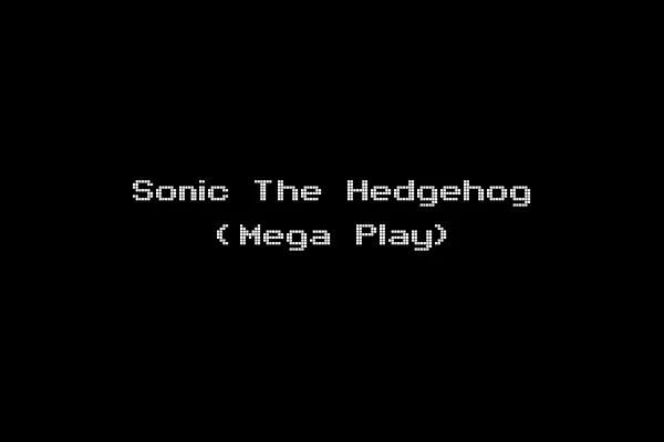 Sonic The Hedgehog (Mega Play)
