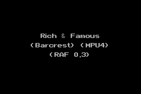 Rich & Famous (Barcrest) (MPU4) (RAF 0.3)